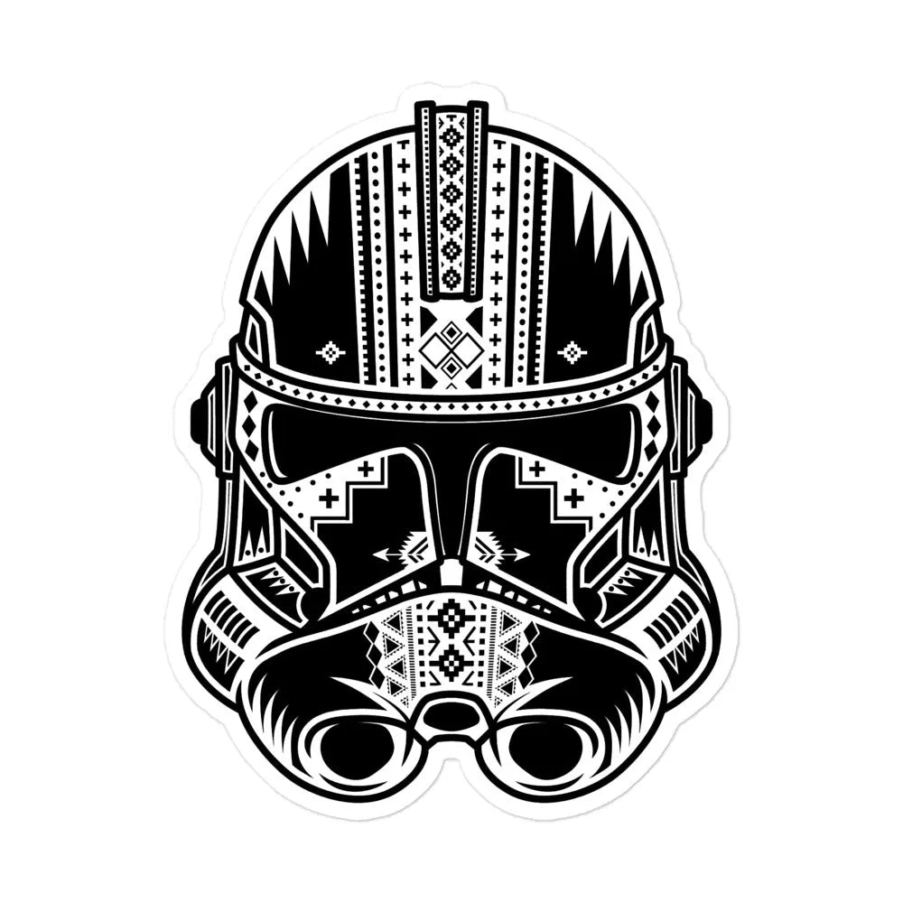 Tribal trooper Helmet Sticker