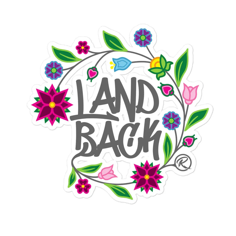 LandBack Floral Sticker