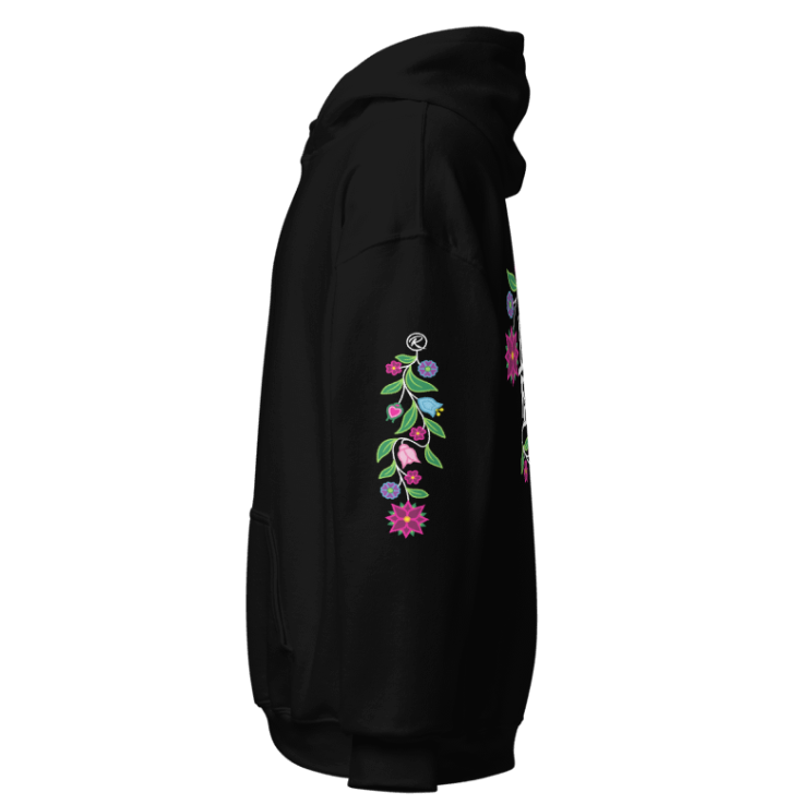 #LandBack Premium Ojibwe Floral Hoodie
