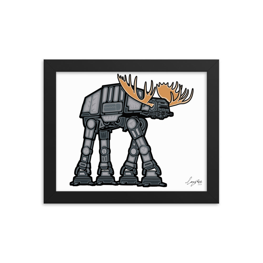 Big Metal Moose Framed Print (8x10)