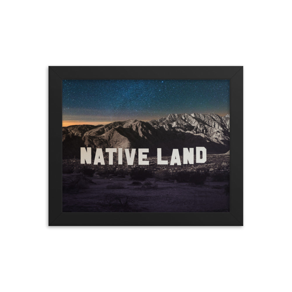 Native Land Framed Print (8x10)