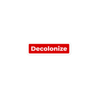 Red Label Decolonize Sticker