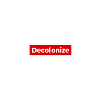 Thumbnail for Red Label Decolonize Sticker