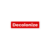 Thumbnail for Red Label Decolonize Sticker