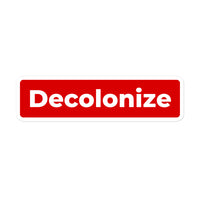 Thumbnail for Red Label Decolonize Sticker