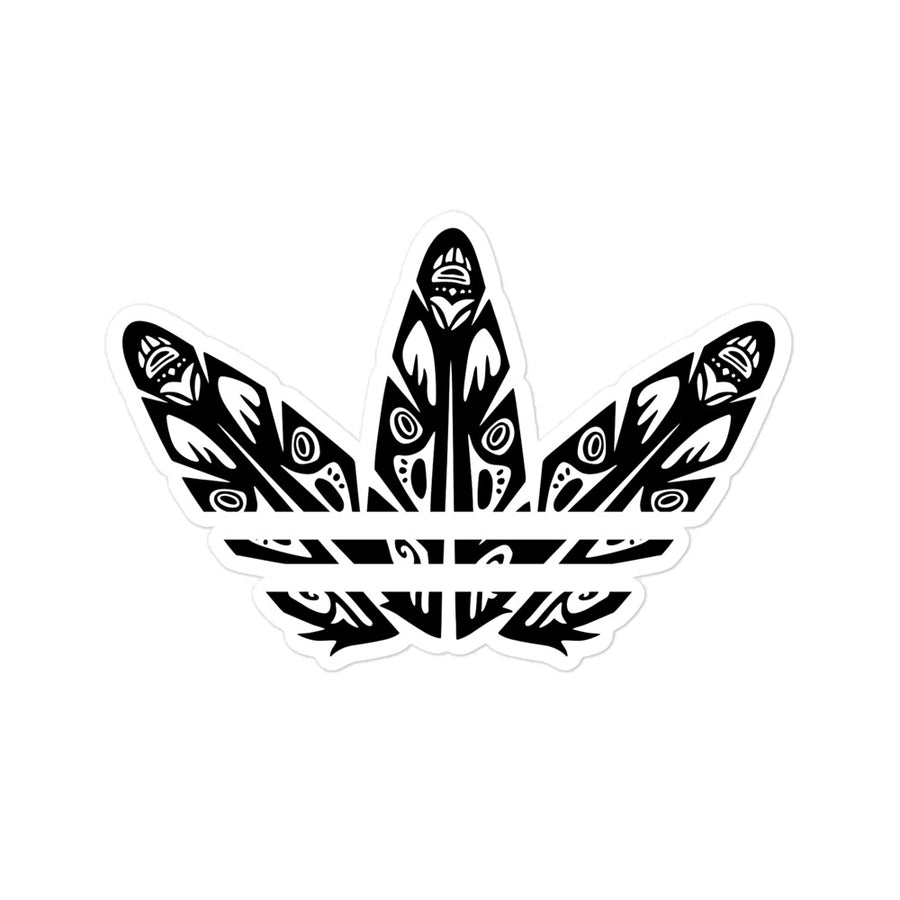 Tri-feather Sticker