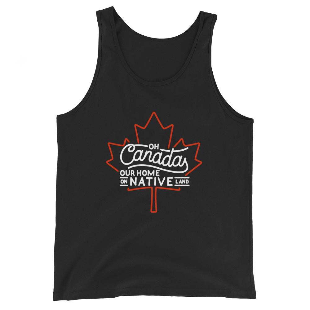 Home ON Native Land Leaf Tanktop (Unisex)