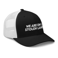 Thumbnail for We are on Stolen Land Mesh Cap