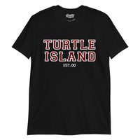 Thumbnail for TURTLE ISLAND Varsity Print T-shirt