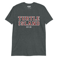 Thumbnail for TURTLE ISLAND Varsity Print T-shirt