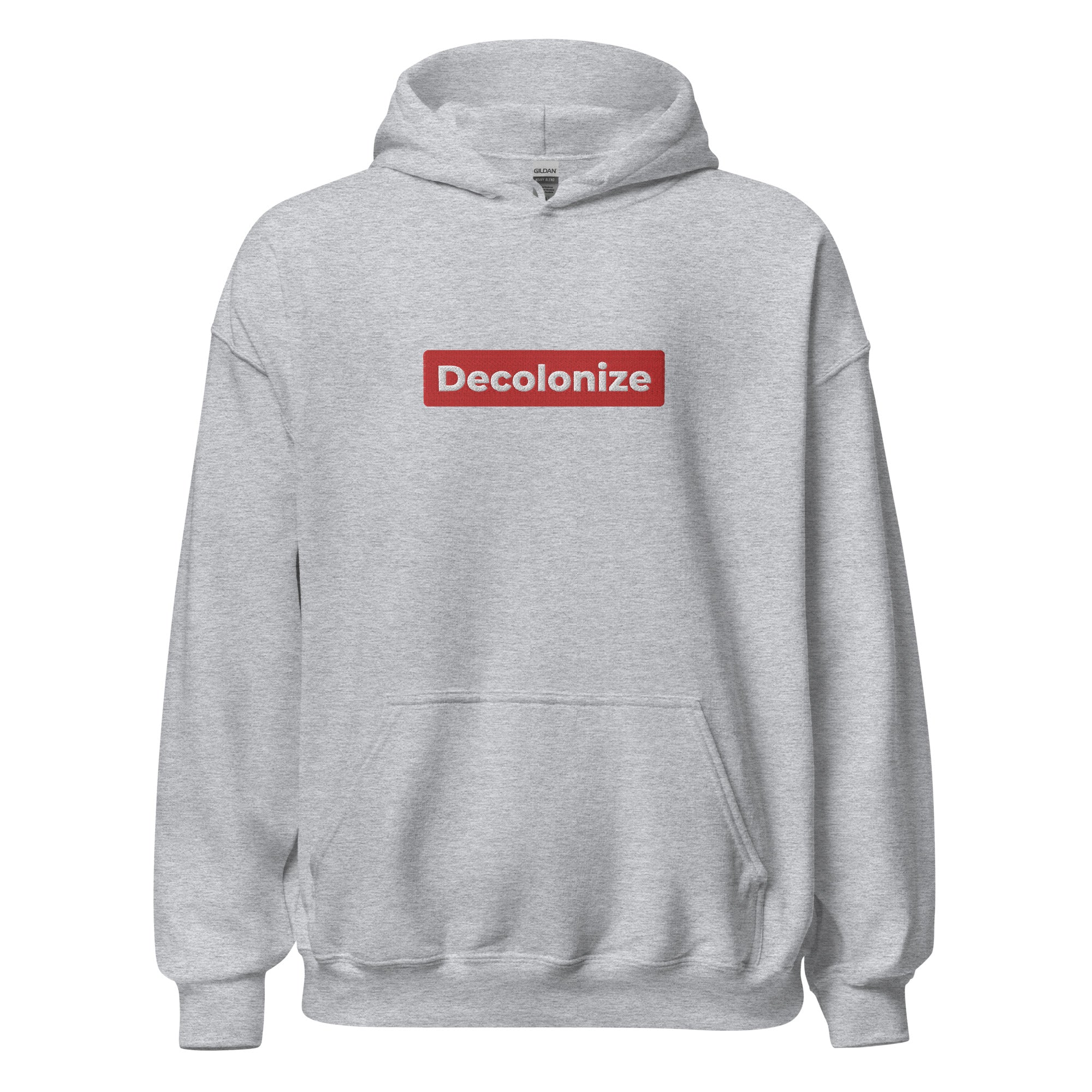 Red Label Embroidered Decolonize Hoodie