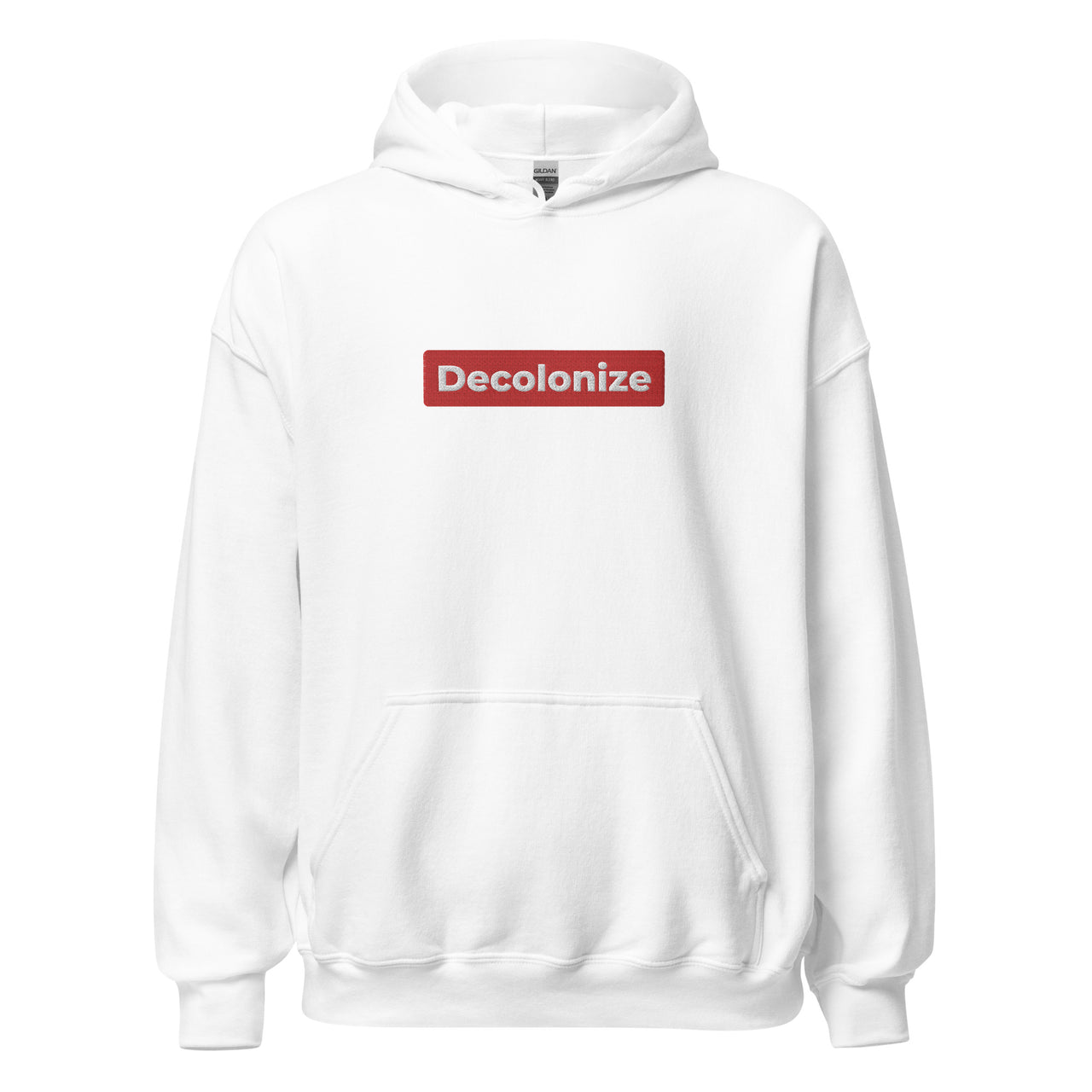 Red Label Embroidered Decolonize Hoodie