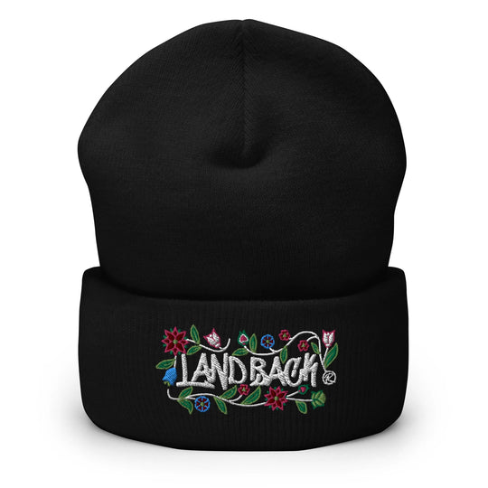 LandBack Floral Cuffed Beanie – RESIST CLOTHING COMPANY
