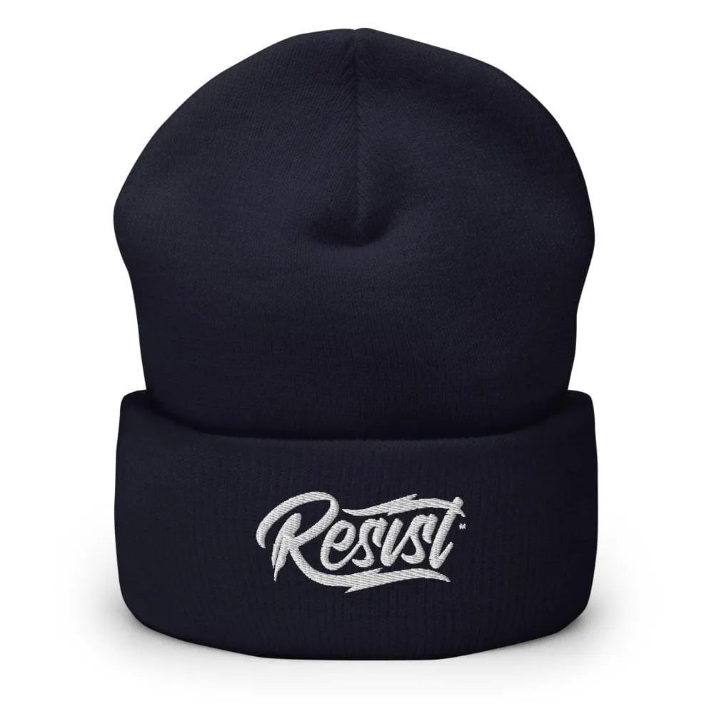 Embroidered RESIST Cuffed Beanie