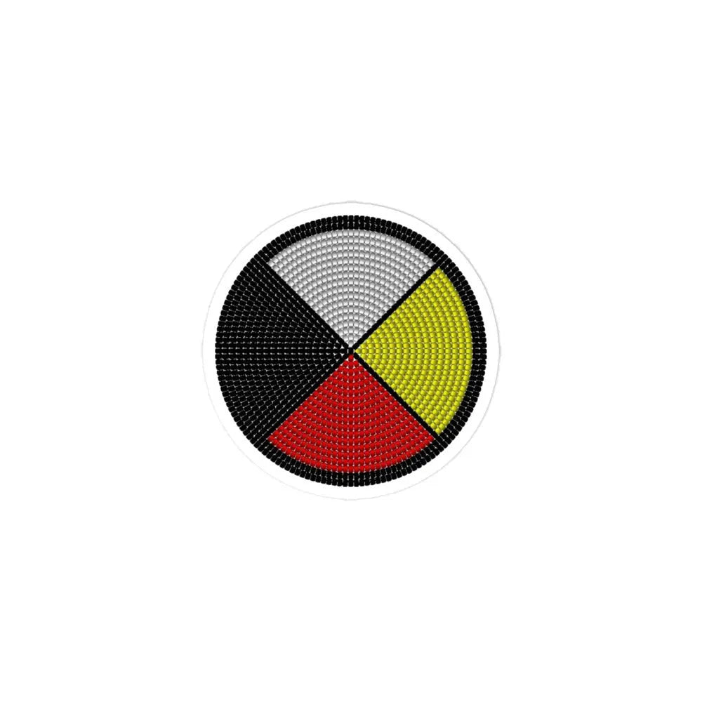 Beaded Medicine Wheel Sticker