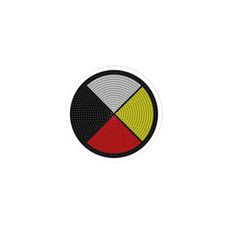 Beaded Medicine Wheel Sticker
