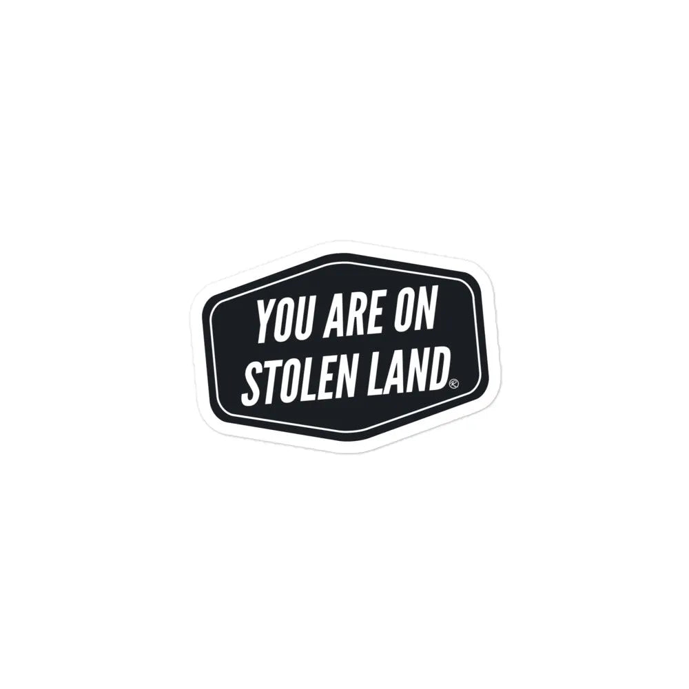 STOLEN LAND Sticker