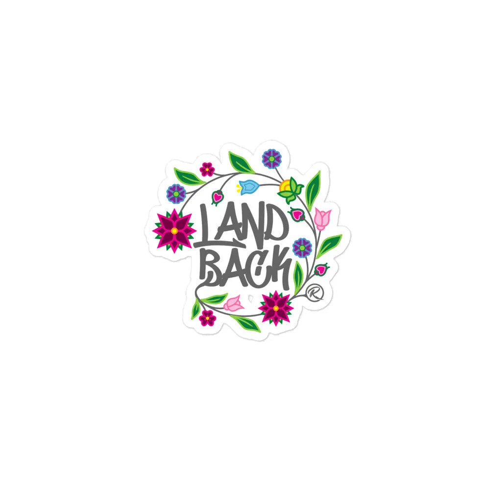 LandBack Floral Sticker