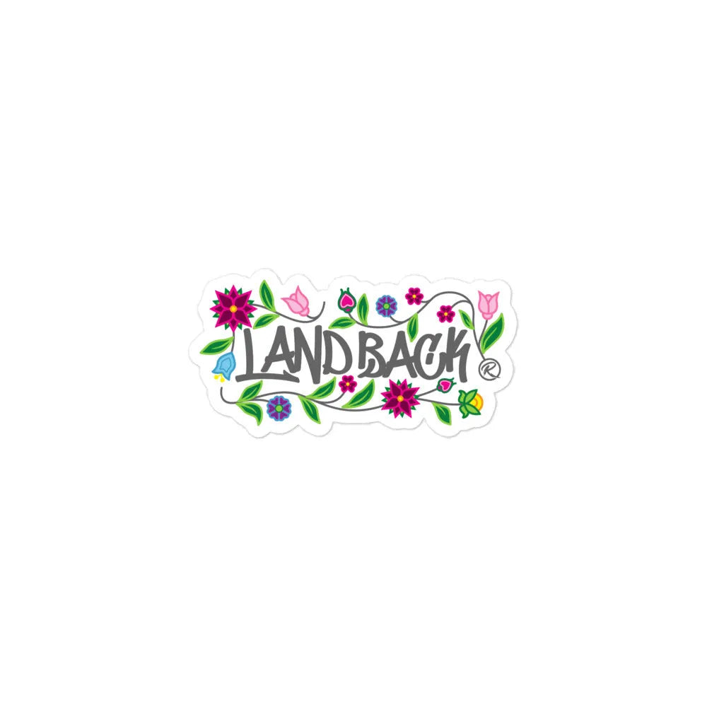 LandBack Floral Sticker (horizontal)