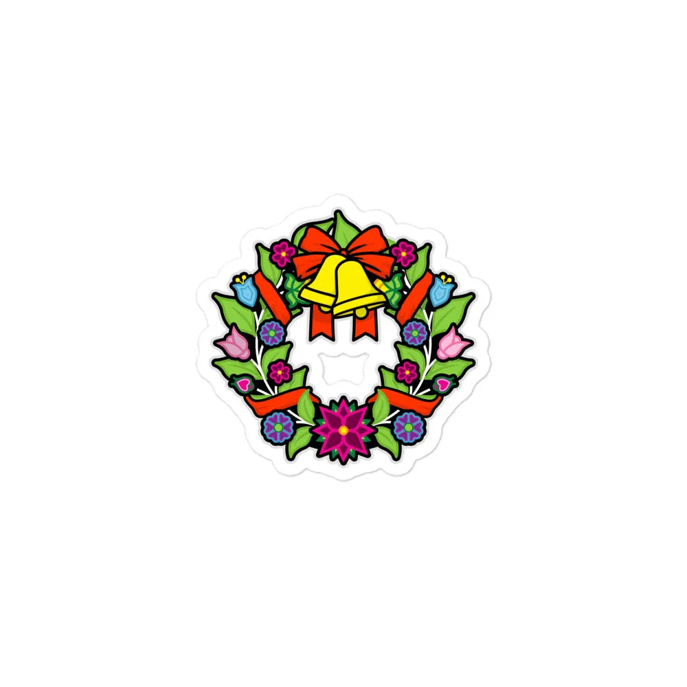 Nishmas Floral Wreath Sticker