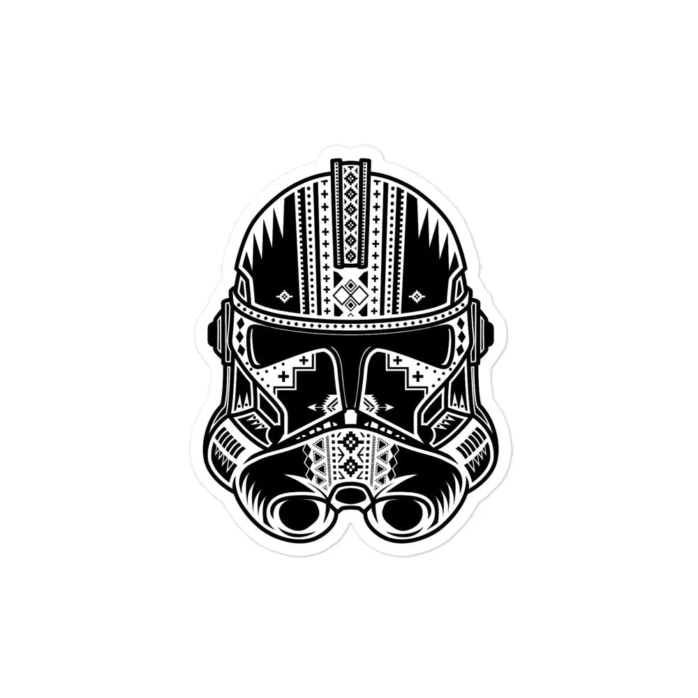 Tribal trooper Helmet Sticker