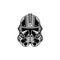 Thumbnail for Tribal trooper Helmet Sticker