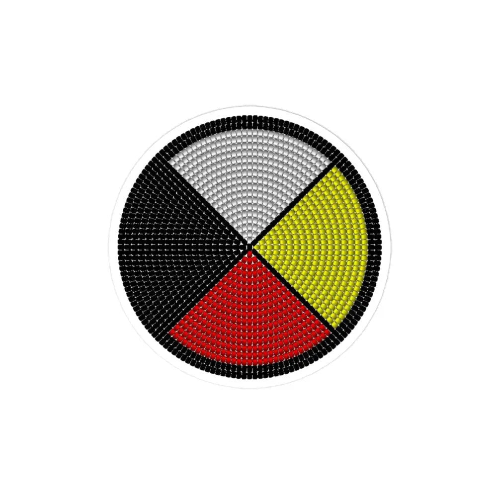 Beaded Medicine Wheel Sticker