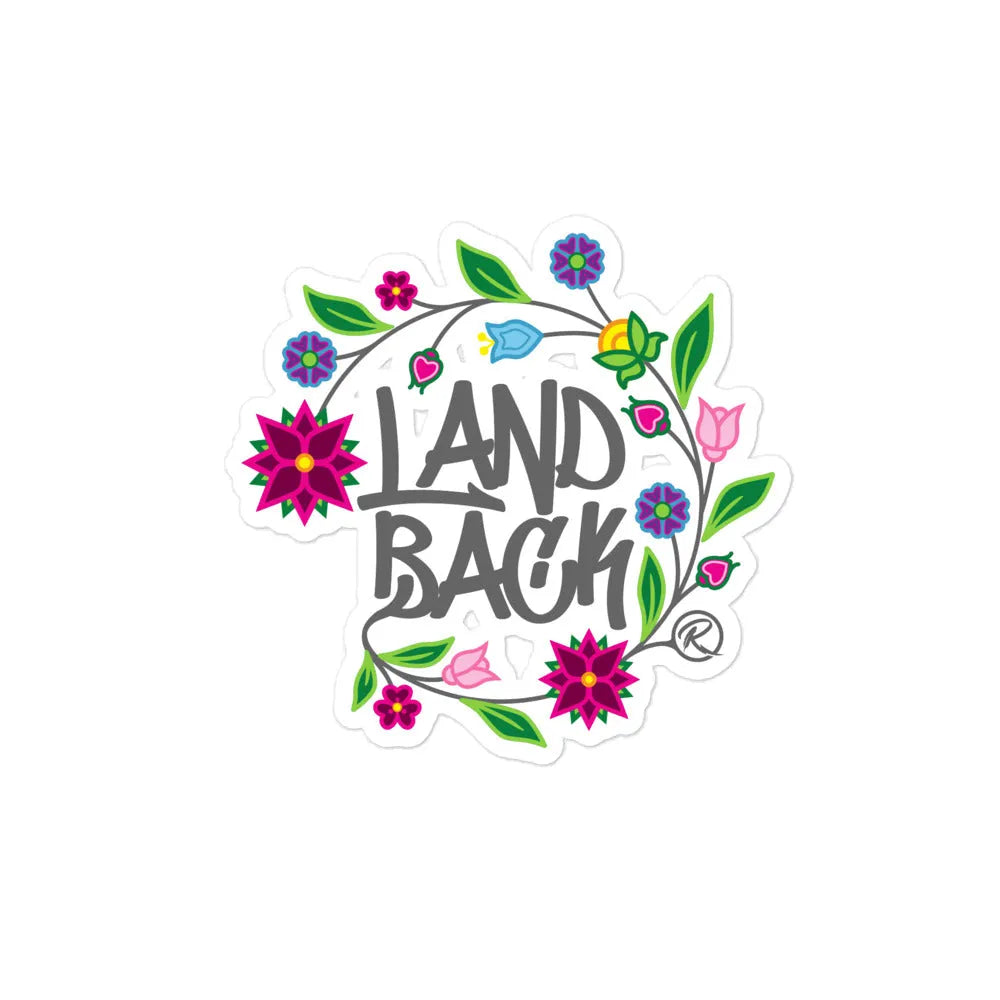 LandBack Floral Sticker