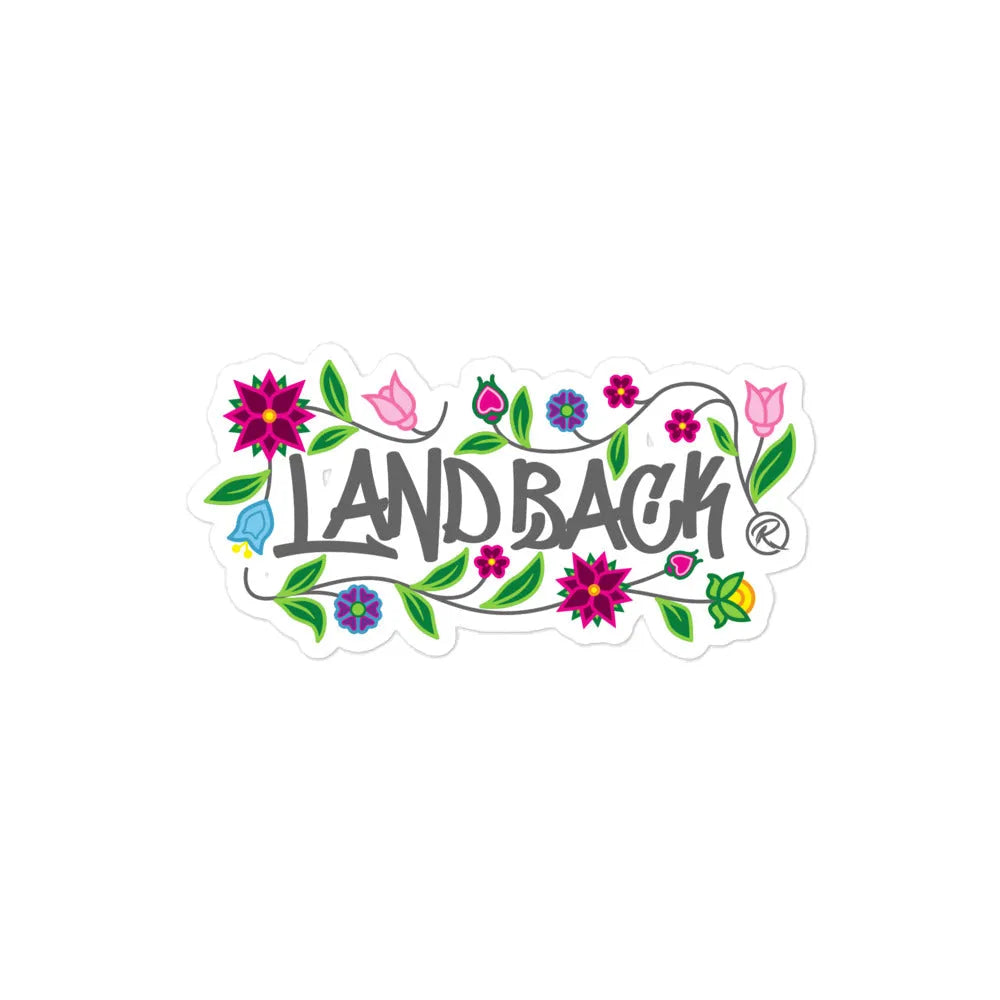 LandBack Floral Sticker (horizontal)