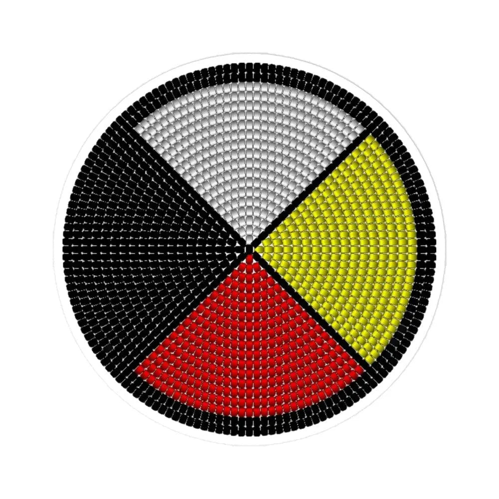 Beaded Medicine Wheel Sticker