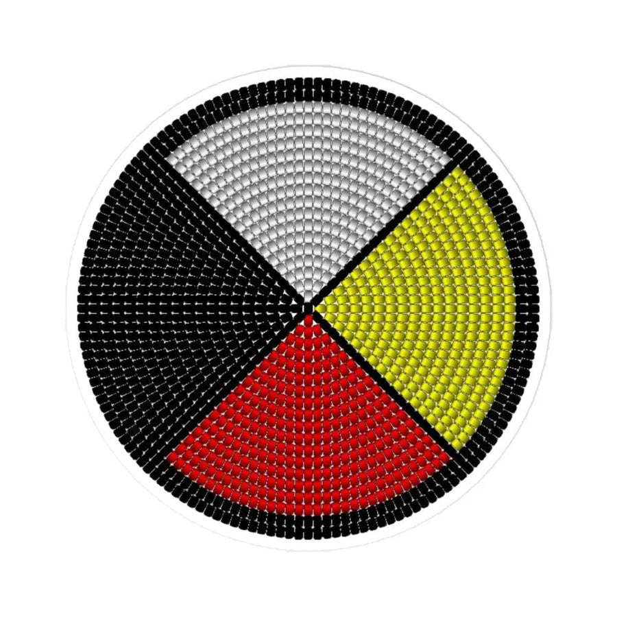 Beaded Medicine Wheel Sticker