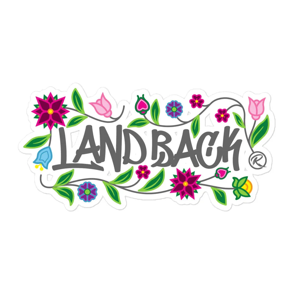 LandBack Floral Sticker (horizontal)