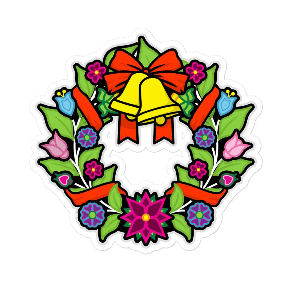 Nishmas Floral Wreath Sticker