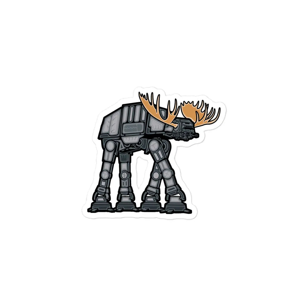Big Metal Moose Sticker