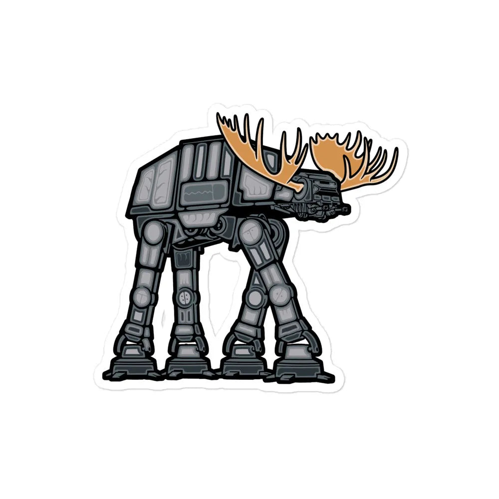 Big Metal Moose Sticker