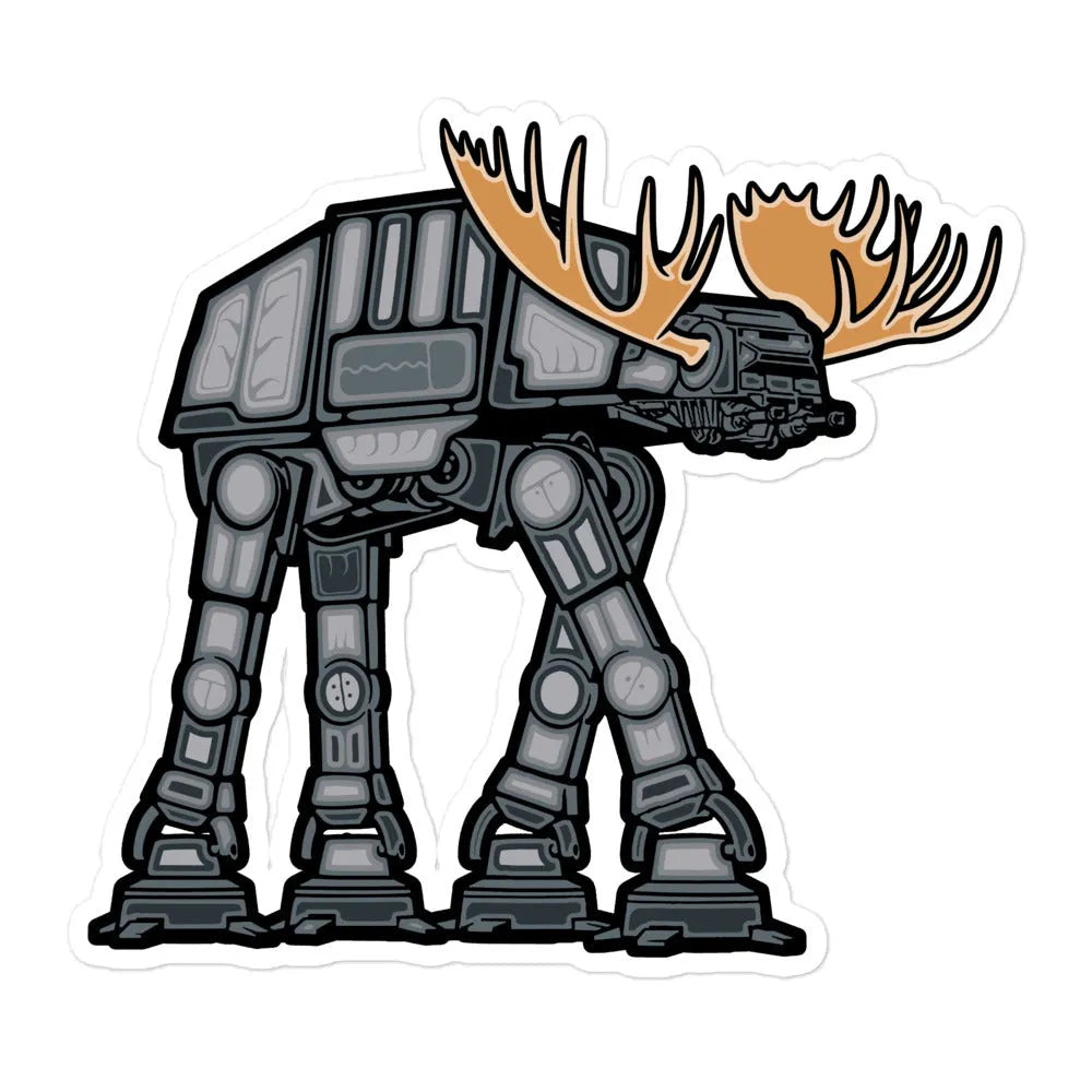 Big Metal Moose Sticker