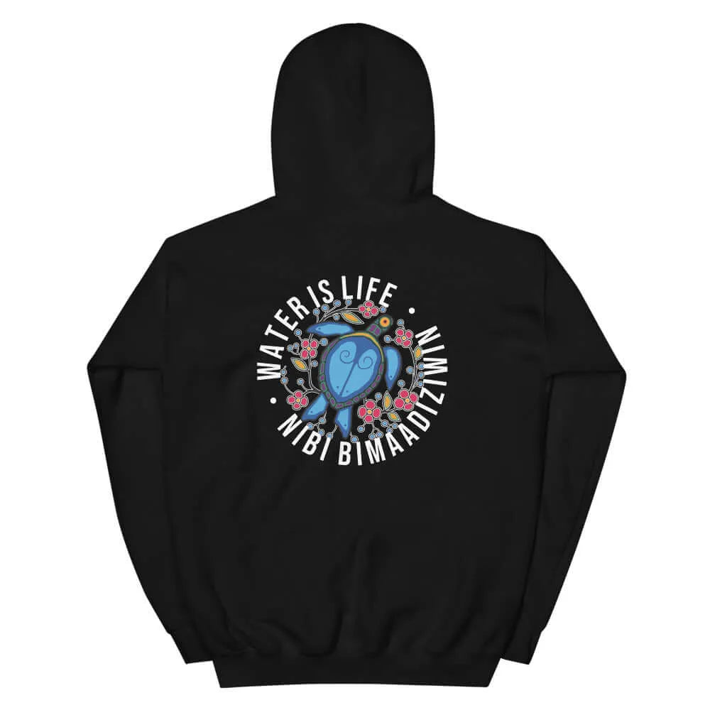 Water is life backprint Hoodie