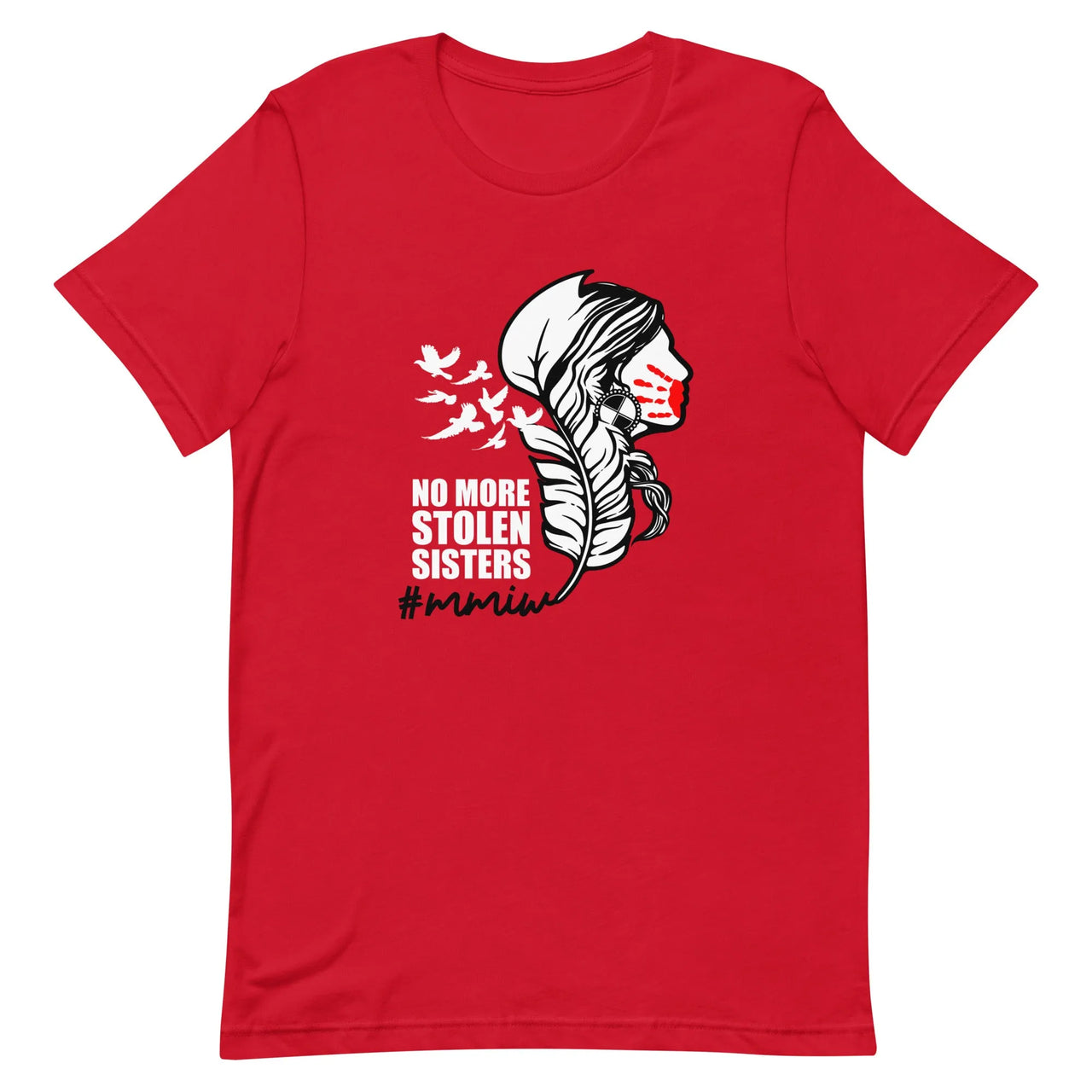 MMIW No More Stolen Sisters Feather T-shirt