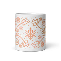 Thumbnail for Ojibwe Rosegold Floral Mug (11oz/15oz)