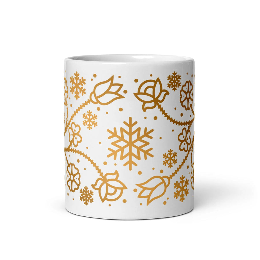 Ojibwe Gold Floral Mug (11oz)