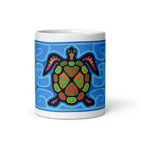 Thumbnail for Mikinaak Ojibwe Woodlands artstyle Mug (11oz/15oz)