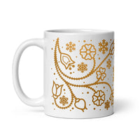 Thumbnail for Ojibwe Gold Floral Mug (11oz/15oz)