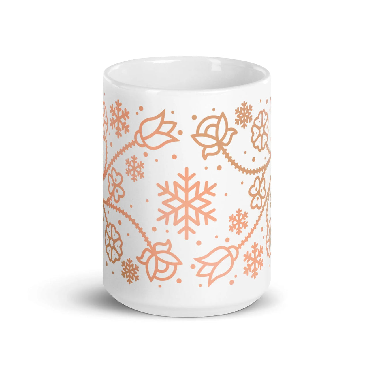 Ojibwe Rosegold Floral Mug (11oz/15oz)