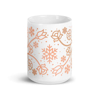 Thumbnail for Ojibwe Rosegold Floral Mug (11oz/15oz)