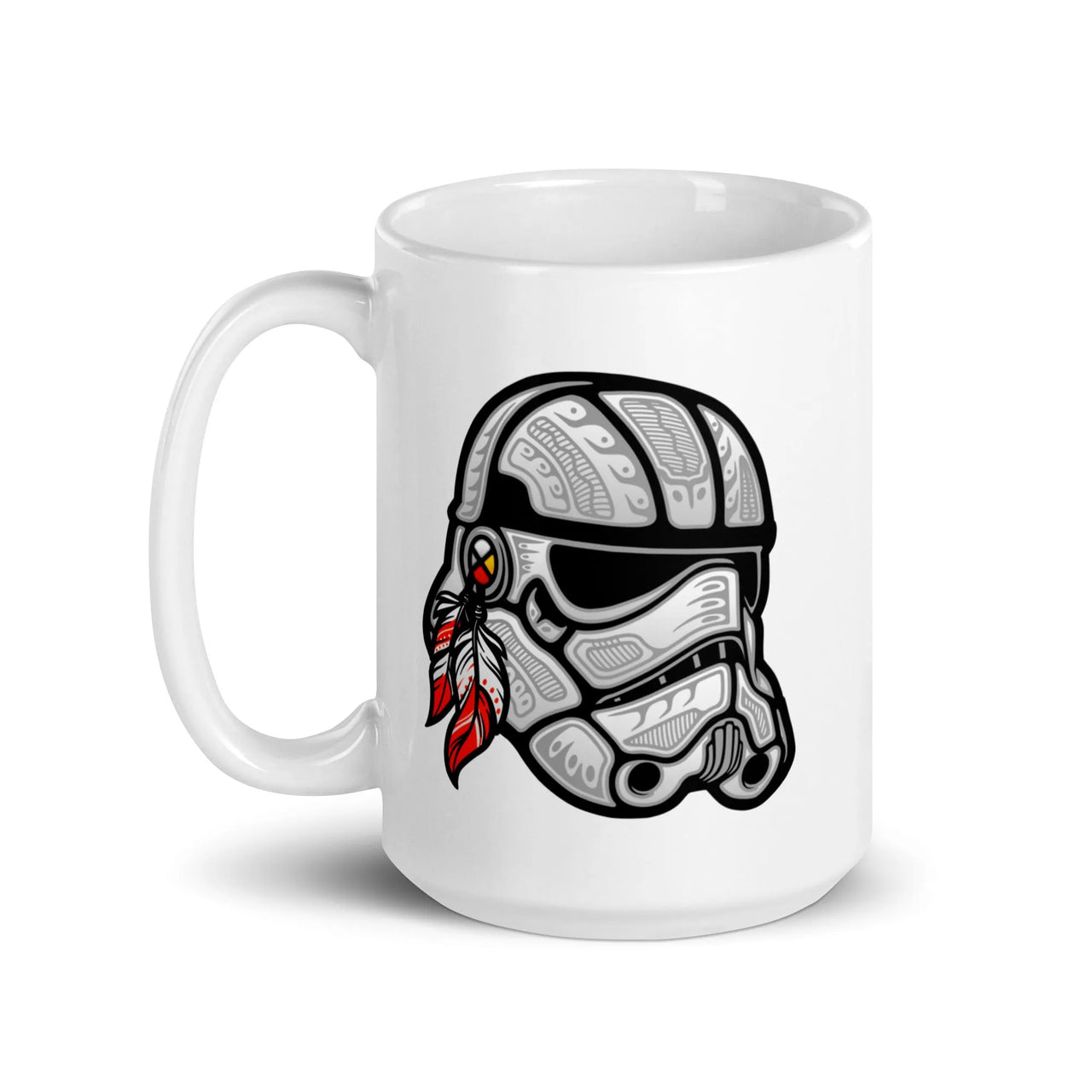 StarWars Inspired woodlands style trooper helmet Mug (11oz/15oz)