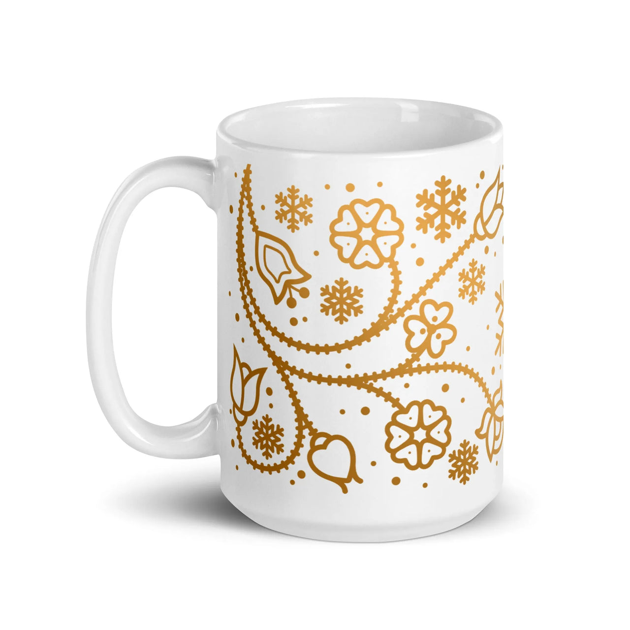 Ojibwe Gold Floral Mug (11oz/15oz)