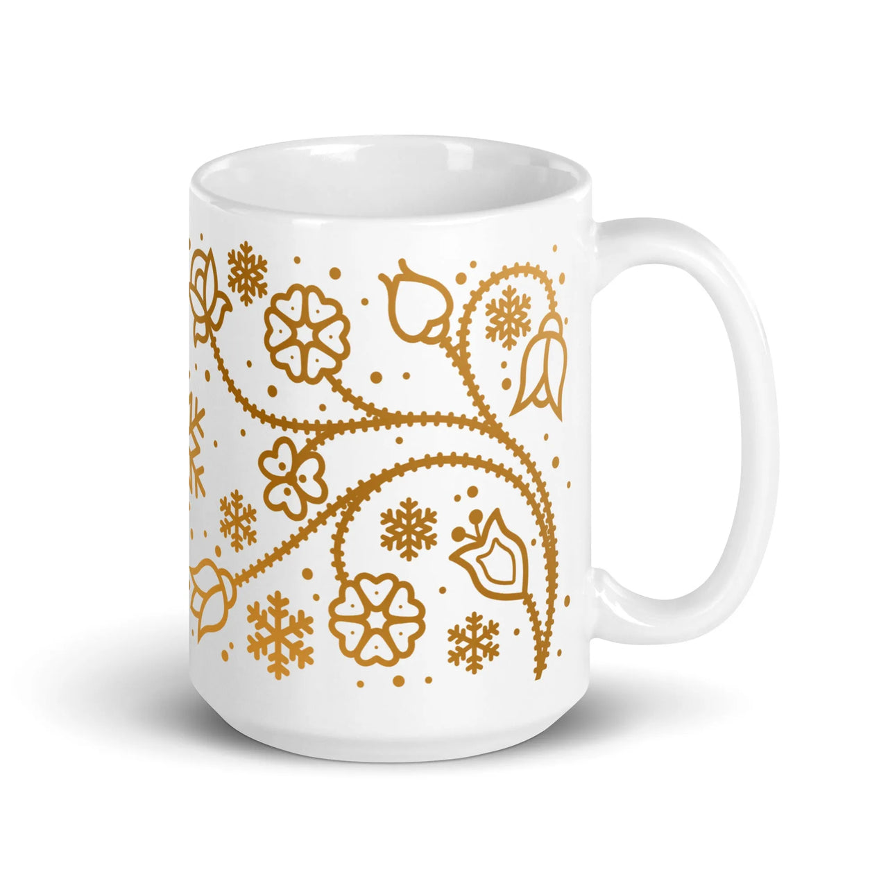 Ojibwe Gold Floral Mug (11oz/15oz)