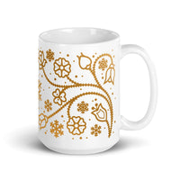 Thumbnail for Ojibwe Gold Floral Mug (11oz/15oz)